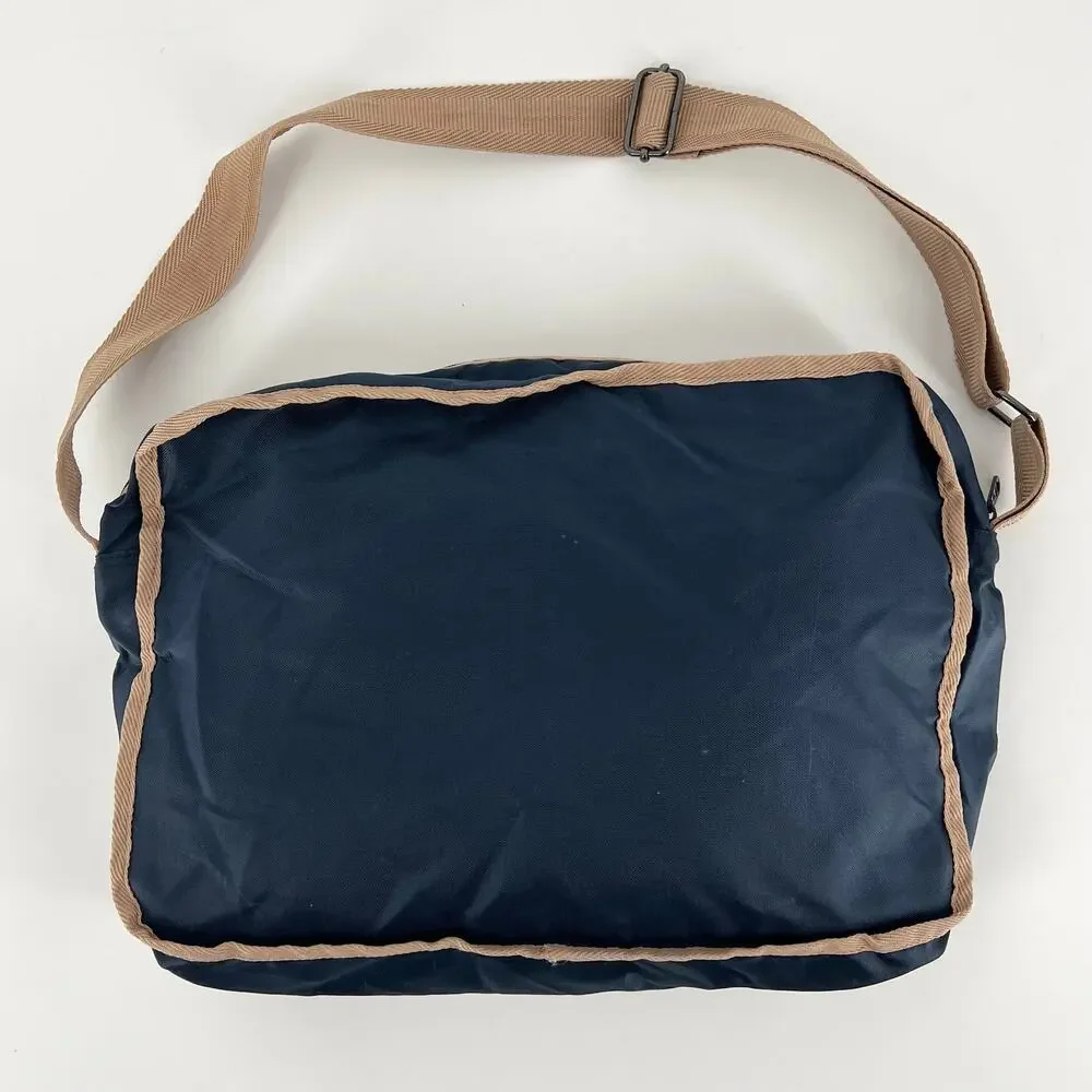 80s Sasson messenger travel tote bag with 1980s vintage